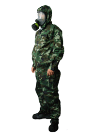军用核生化防护-透气式防毒套装